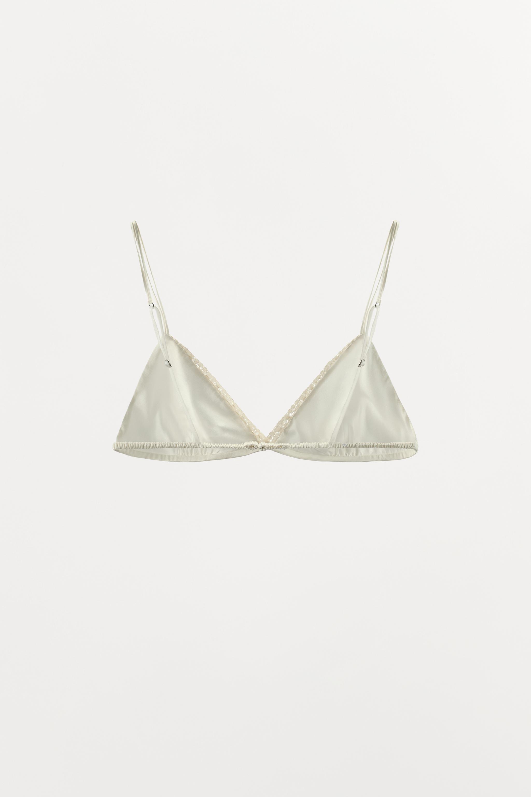 SILK LACE TRIANGLE BRA